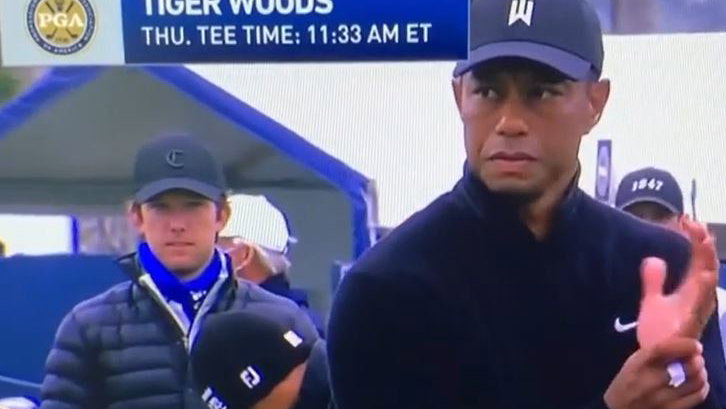 Golf coach caught filming Tiger Woods instead of watching his player